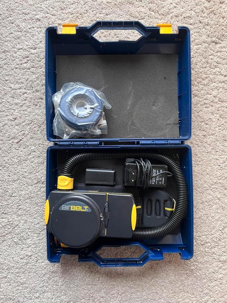 AirBelt / Power Respirator–Gemotoriseerd ademhalingsapparaat, Doe-het-zelf en Bouw, Gereedschap | Overige machines, Gebruikt, Ophalen of Verzenden