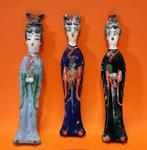 Chinees Dames in Peking glas., Antiek en Kunst, Ophalen of Verzenden