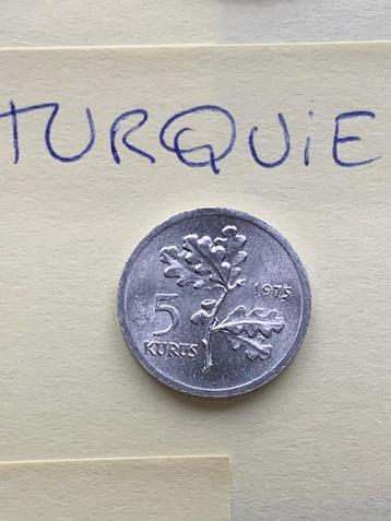 Devise TURQUIE: 1 pièce 5 kurus 1975 beschikbaar voor biedingen