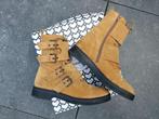 Korte boots met gespen suède leer oker 37 Sarenza, Overige kleuren, Lage of Enkellaarzen, Ophalen of Verzenden, Zo goed als nieuw