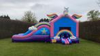 Maxi Unicorn Springkasteel te huur (8x4m), Nieuw, Ophalen of Verzenden