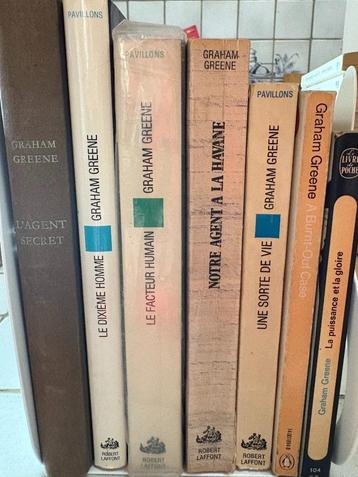 7 boeken van Graham Greene (1 EN + 6 FR) beschikbaar voor biedingen