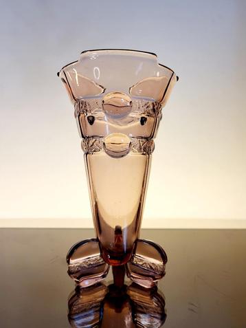 art deco vaas persglas