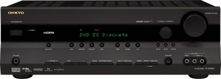 Onkyo Receiver TX-SR505E (zwart, Audio, Tv en Foto, Home Cinema-sets, Zo goed als nieuw, Overige spelers, 7.1-systeem, 70 watt of meer