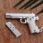 Colt M1911 Hanger - 925 Zilver, Overige voorstellingen, Verzenden, Nieuw, Zilver