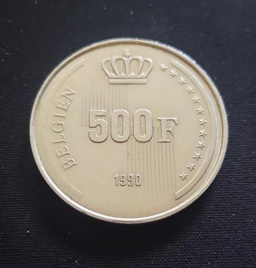 500 fr - 60e verjaardag van koning Boudewijn in het Duits 19, Postzegels en Munten, Penningen en Medailles, Zilver, Ophalen of Verzenden