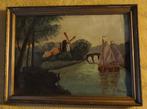 Tableau moulin et voilier, Ophalen