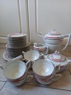 Gestreept koffieservies Made in Czecho-Slovakia, Antiek en Kunst, Ophalen of Verzenden