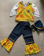 Déguisement (3 pièces) : hippie , fleurs, fille, 6 ans, Kinderen en Baby's, Carnavalskleding en Verkleedspullen, Meisje, 110 t/m 116