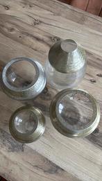 4 glazen vazen van verschillende groottes, Maison & Meubles, Accessoires pour la Maison | Cloches, Enlèvement, Comme neuf