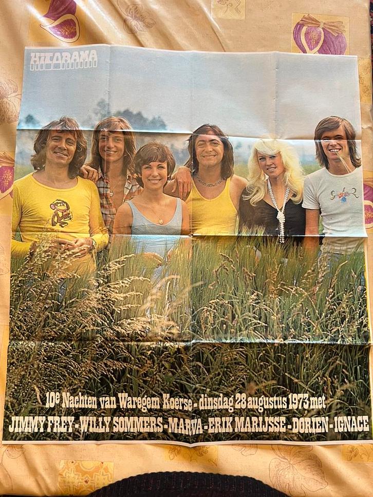 Hitorama poster Waregem Koerse 1973, Collections, Revues, Journaux & Coupures, Enlèvement ou Envoi