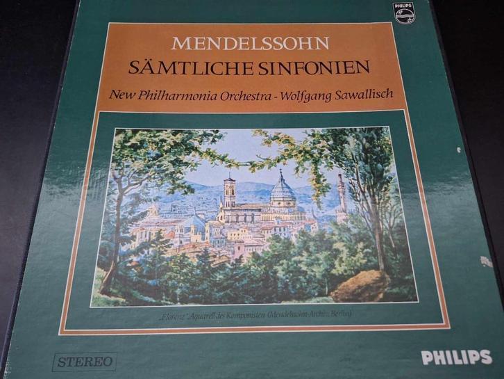 Mendelssohn / Sawallisch - Sämtliche Sinfonien Box 4 x Lp's, CD & DVD, Vinyles | Classique, Utilisé, Classicisme, Musique de chambre
