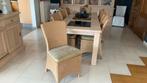 Loom stoelen met fluwelen kussen.  8 stuks. Lloyd, Loom, Huis en Inrichting, Ophalen