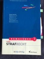 Studieboek strafrecht Bamacidex 3, Ophalen of Verzenden, Zo goed als nieuw, Hoger Onderwijs
