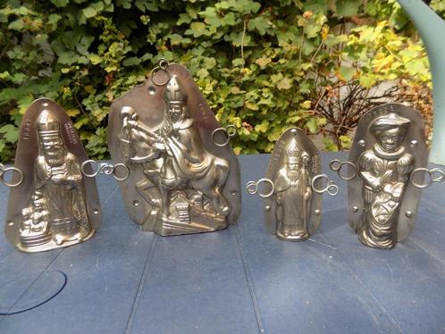 4 chocoladevormen met het thema Sinterklaas, Antiek en Kunst, Curiosa en Brocante, Ophalen of Verzenden