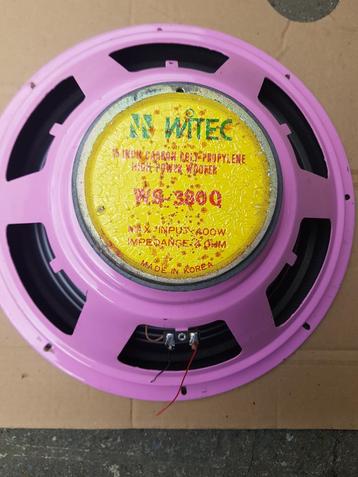 Bass woofer "Witec" 400 Watt (ideaal voor Car-audio) beschikbaar voor biedingen