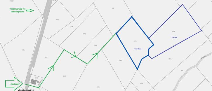 Ramsdonk - 2 PERCELEN "Gemeet & halfbunder" - pachtvrij, Immo, Gronden en Bouwgronden, 1500 m² of meer, Verkoop zonder makelaar
