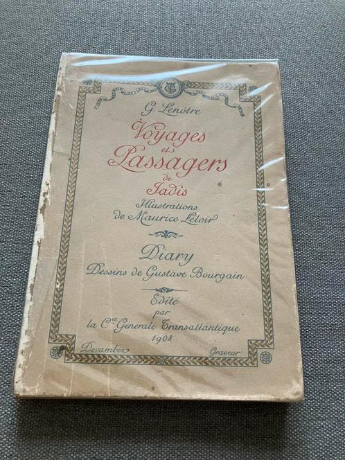 G. Lenotre - Ill. Maurice Leloir 1908 Voyages et Passagers, Antiek en Kunst, Antiek | Boeken en Manuscripten, Ophalen of Verzenden