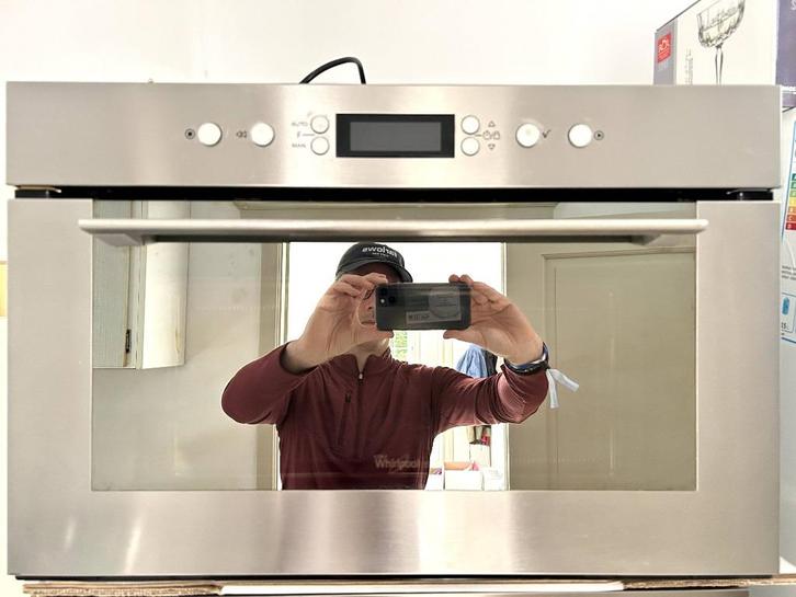 FOUR Mircroonde encastrable Whirlpool AMW 735 IX (31L), Elektronische apparatuur, Microgolfovens, Zo goed als nieuw, Inbouw, Combi-microgolfoven
