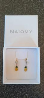 Boucles d'oreilles en argent en forme d'ananas naiomy prince, Ophalen of Verzenden, Zo goed als nieuw, Zilver, Zilver