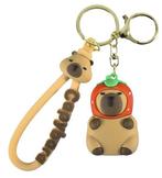 Kawaii Rubberen Sleutelhanger – Capibara - NIEUW, Envoi