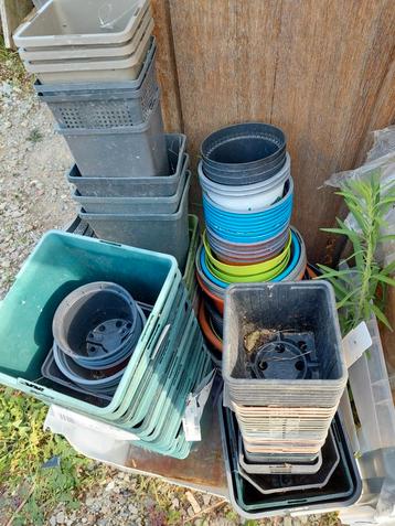 Plastic bloempotjes kweekpotjes teelpotjes gratis, Enlèvement ou Envoi, Comme neuf