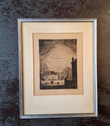 Ets Ukkel Herenhuis 1947 door Henri Quittelier beschikbaar voor biedingen
