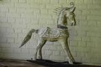 Cheval à bascule décoratif en bois, Antiquités & Art, Curiosités & Brocante, Enlèvement ou Envoi