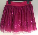 fuchsia glitterrok 7-8 jaar (122-128cm) NIEUW, Meisje, Nieuw, Ophalen of Verzenden, Jurk of Rok