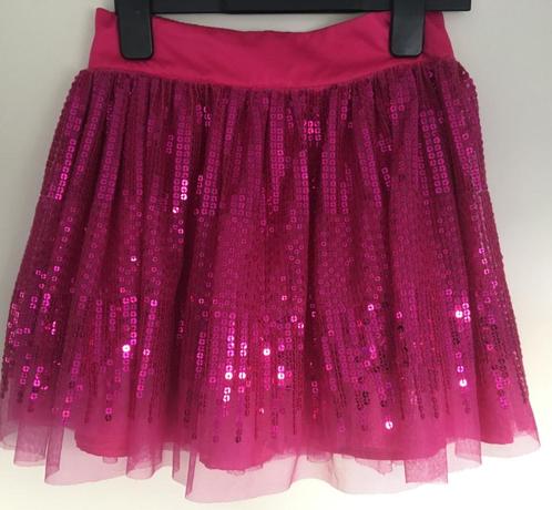 fuchsia glitterrok 7-8 jaar (122-128cm) NIEUW, Kinderen en Baby's, Kinderkleding | Maat 122, Nieuw, Meisje, Jurk of Rok, Ophalen of Verzenden