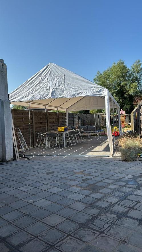Tent te huur 4m breed en 8m lang, Tuin en Terras, Partytenten, Nieuw, Partytent, 2 meter of meer, 5 tot 8 meter, 4 tot 6 meter