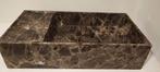 Balmani Dama lave-mains 42 x 21 cm marbre Dark Emperador, Maison & Meubles, Salle de bain | Salle de bain complète