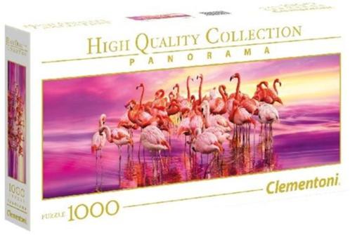 Puzzel Flamingo dance - 1000 stuks, Hobby en Vrije tijd, Denksport en Puzzels, Zo goed als nieuw, Legpuzzel, 500 t/m 1500 stukjes