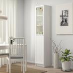 Colonne vitrée Ikea blanche Billy/Oxberg 40 cm large, Ophalen, Minder dan 50 cm, Met deur(en), 200 cm of meer