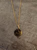 Chaine en or avec pendentif signe capricorne, Handtassen en Accessoires, Kettingen, Ophalen, Met hanger, Zo goed als nieuw, Goud