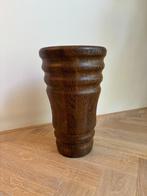 Massief eiken paraplubak | mid-century - japandi design, Ophalen, Gebruikt, Hout
