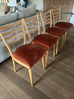 Nieuw gestoffeerde stoelen deense stijl, Huis en Inrichting, Stoelen, Ophalen, Zo goed als nieuw, Stof