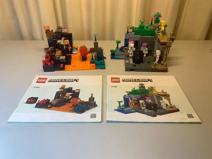 Lego minecraft lot (21189 & 21185 ), Kinderen en Baby's, Speelgoed | Duplo en Lego, Zo goed als nieuw, Lego, Complete set, Ophalen