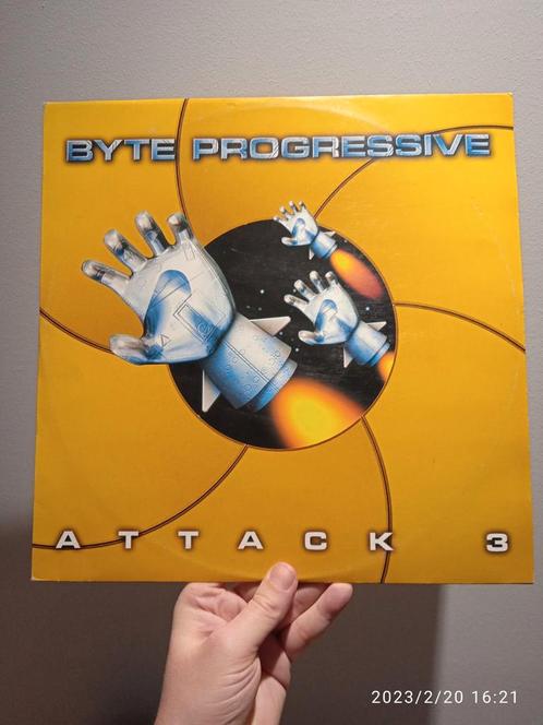 12" Byte Progressive - Attack 3 (Hard House), CD & DVD, Vinyles | Dance & House, Utilisé, Autres genres, 12 pouces, Enlèvement ou Envoi
