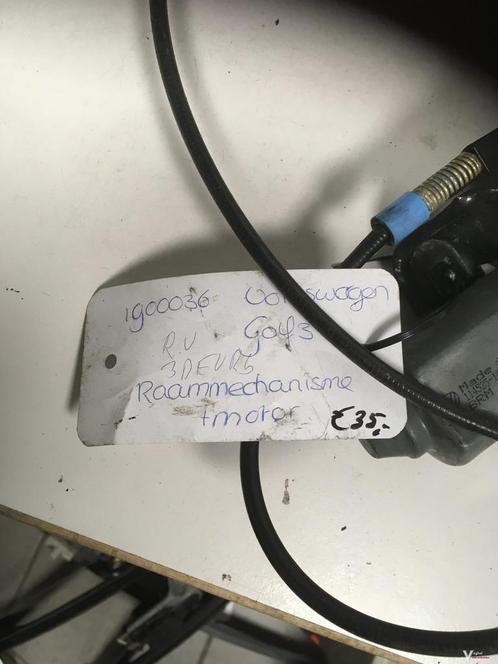 Vw Golf 3 drs Elektr. raammech rechtsvoor, Auto-onderdelen, Ruiten en Toebehoren, Gebruikt, Ophalen of Verzenden