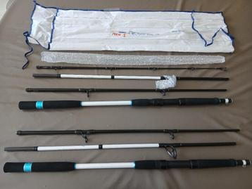 Canne travel ZEBCO White Gwc Travel Sea Spin NEUVE + 3 brins beschikbaar voor biedingen