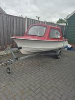 PLACOM. visbootje met trailer., Watersport en Boten, Kajuitzeilboten en Zeiljachten, Ophalen