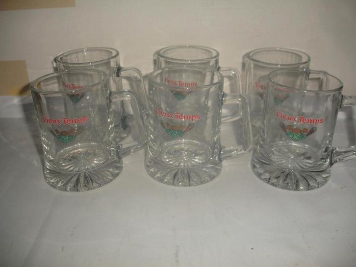 Bierpot Vieux Temps, bij Inbev Leuven, 7 stuk voor € 4,00, Verzamelen, Biermerken, Zo goed als nieuw, Pul(len), Stella Artois