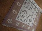 Katoenen tapijt, 200 cm of meer, 150 tot 200 cm, Geometrische tekeningen, Crème