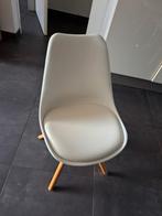 4 witte eetkamerstoelen, Huis en Inrichting, Stoelen, Ophalen, Gebruikt, Wit, Vier