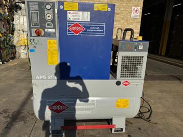 Airpress schroefcompressor APS20D 15 kW 1983 L/min 1972 uren, Réduction de bruit, Comme neuf, Enlèvement, 100 litres ou plus