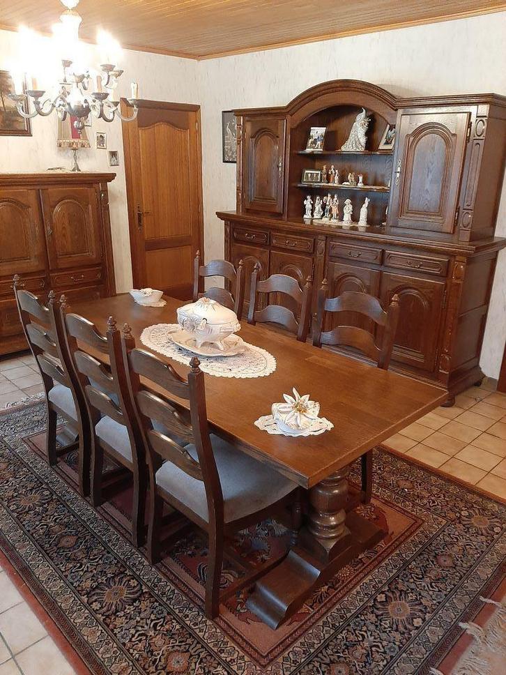 EETPLAATS EIK -DRESSOIR-BUFFETKAST, Huis en Inrichting, Complete eetkamers, Ophalen