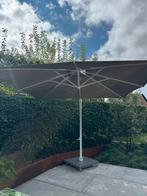 Parasol met granieten voet groot, op wielen, Tuin en Terras, Ophalen, Kantelbaar, Gebruikt, Overige typen