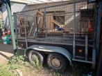 Geremde aanhangwagen, met kooi en oprij-klep, Auto diversen, Ophalen, Gebruikt