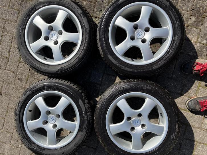 Schuuropruiming: 4 originele Honda velgen, Auto-onderdelen, Banden en Velgen, Velg(en), Winterbanden, 16 inch, 205 mm, Personenwagen